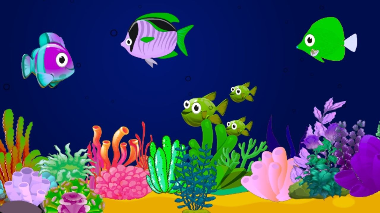 Deep Sea Aquarium Fish🐡 Lullaby Music Gentle Baby😴 Sleep Sounds 🎵with Calm Blue Ocean Visuals