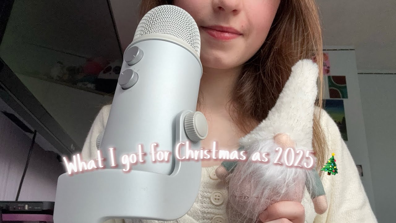 What I got for Christmas 2025 🎄 ASMR (tapping + scratching + whisper rambles)