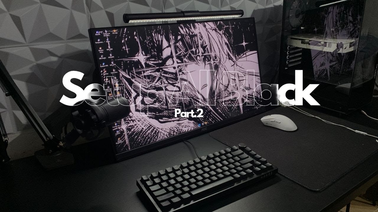 ENVELOPANDO a MESA Do Setup All Black !!
