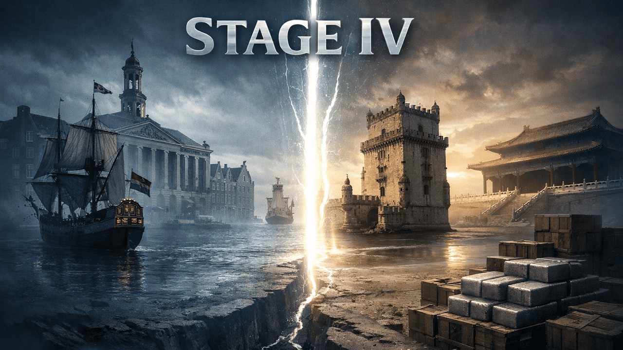 The 6 Stage Empire Collapse Pattern — Netherlands, Portugal, Qing Empire