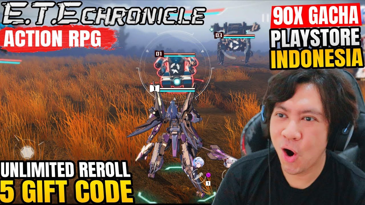 5 Gift Code, HOKI Gacha Unlimited REROLL! Rilis di Playstore Indonesia! E.T.E Chronicle: Action RPG
