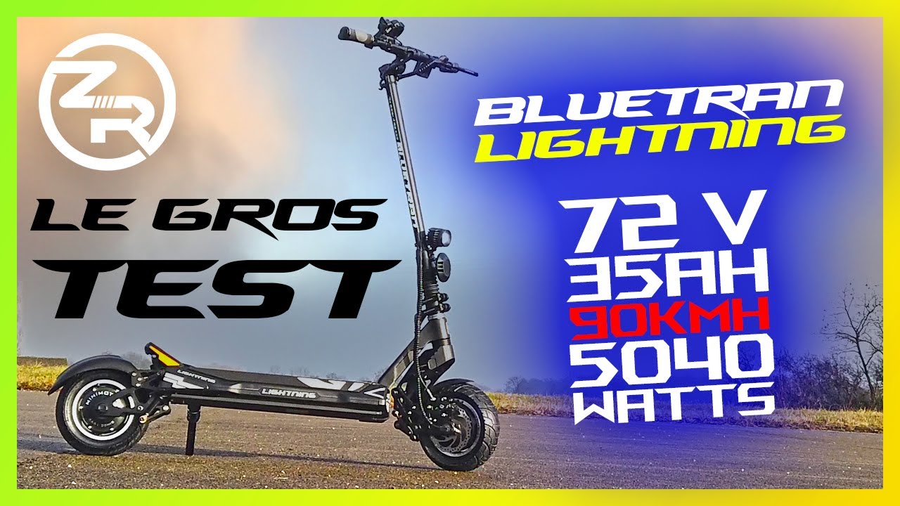 Bluetran Lightning par minimotors - La trottinette électrique de ville ultime !!! - Ze gros TEST !