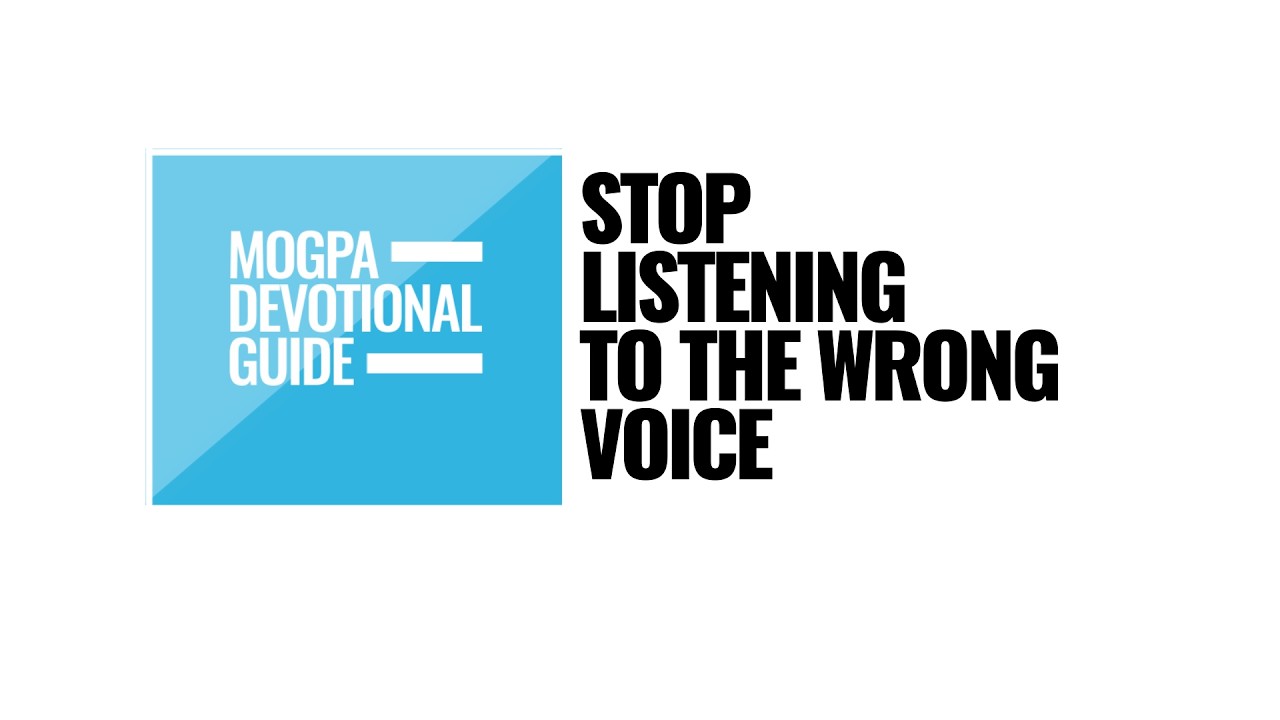 STOP LISTENING TO THE WRONG VOICE || BY REV OB