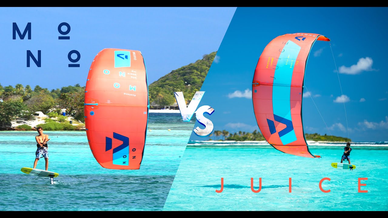 The Duotone Juice VS The Duotone Mono - Which one is the best light wind kite for Kitesurfing?