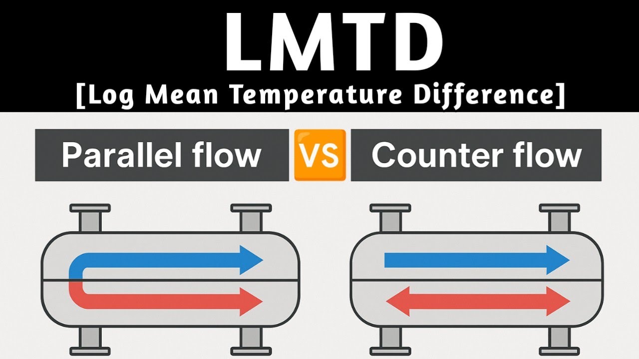 LMTD | Parallel flow Vs Counter flow Heat Exchanger | Log mean temperature difference |
