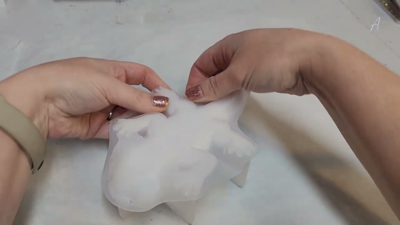 White Resin Axolotl