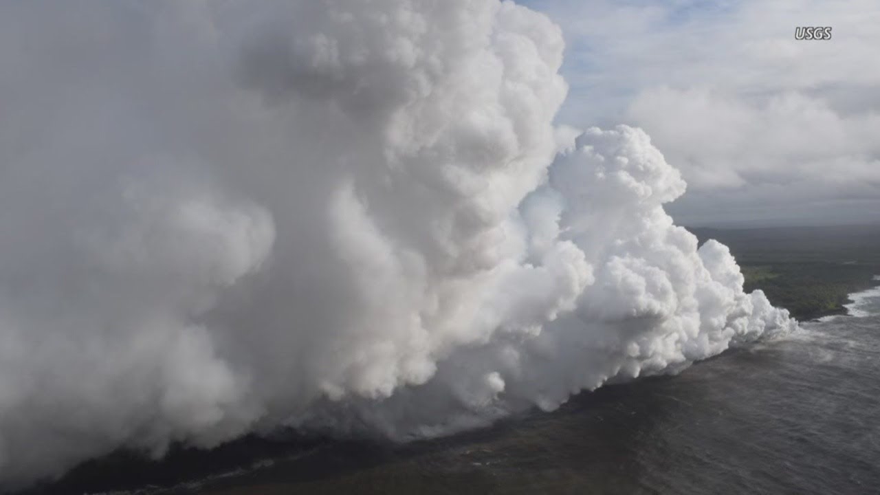 Portion of Highway 137 closed as lava crosses road, flows into ocean near MacKenzie State Park