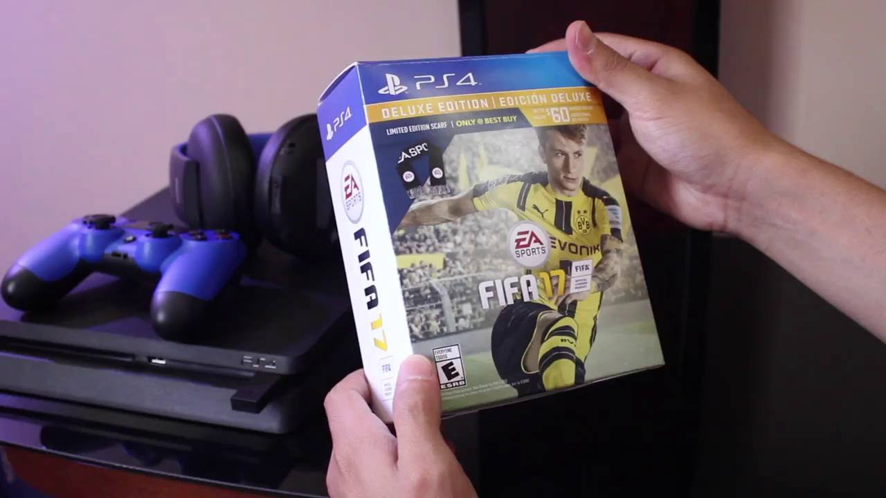 FIFA 17 Deluxe Edition Scarf Bundle Unboxing (PS4)