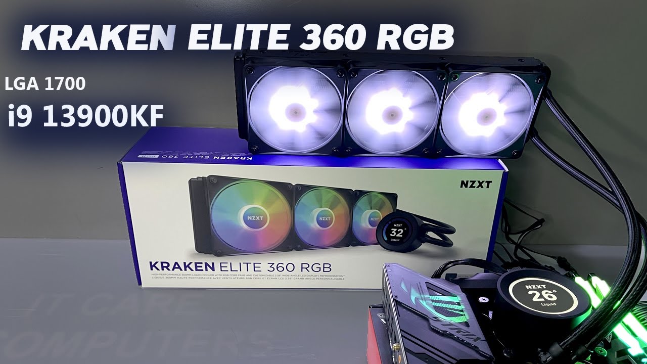 Nzxt Kraken Elite 360 Rgb Unbox Install &Test