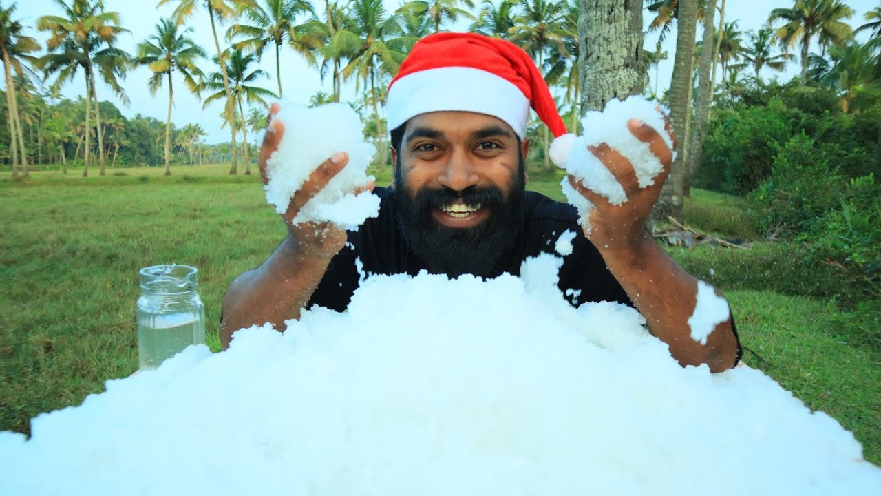 M4 TECH | SNOW MAKING AT HOME EASY METHOD FOR CHRISTMAS | മഞ്ഞുണ്ടാക്കാൻ  ഒരു എളുപ്പവഴി