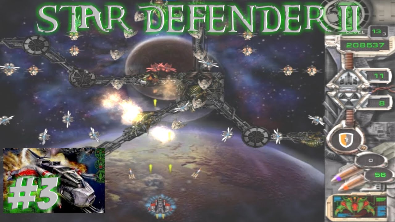 Star Defender II - Gameplay Part 3 - Mission 3 (1~14) - Old PC Games
