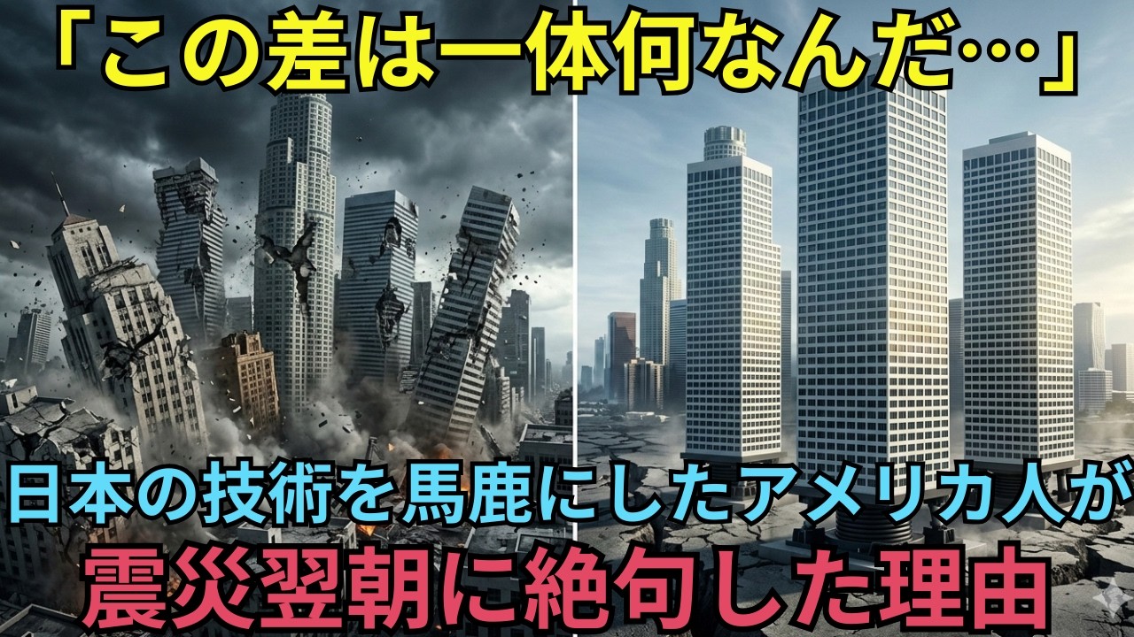 【海外の反応】「過剰設計だ」と否定した日本の免震技術…1度の地震で差額56倍に米国人が唖然とした理由