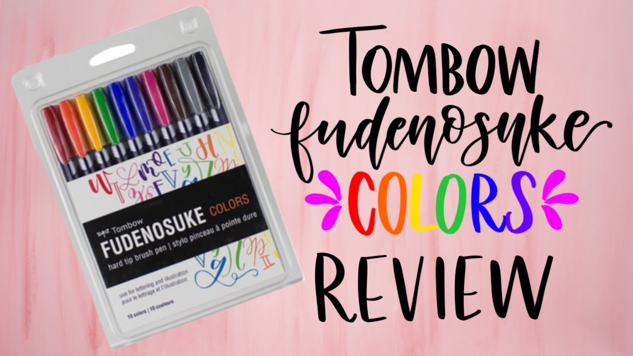 Tombow Fudenosuke Colors Review & Comparison
