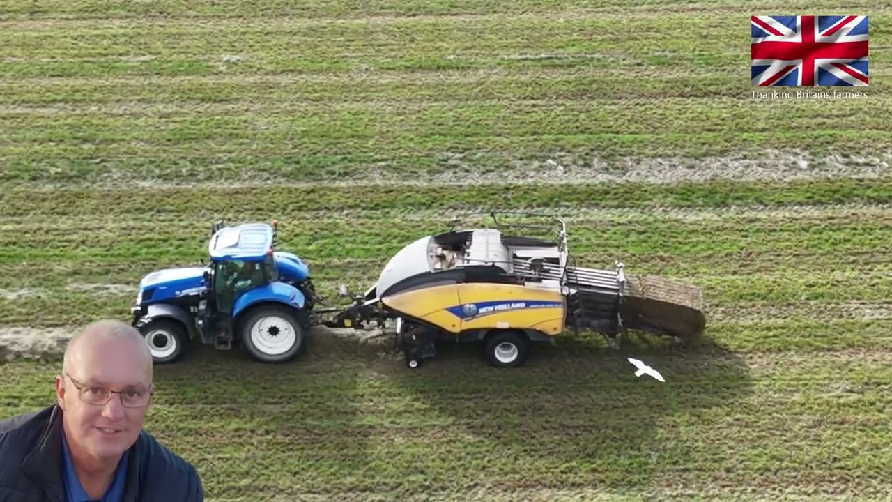 Thanking Britain's Farmers: How hay is baled and wrapped.