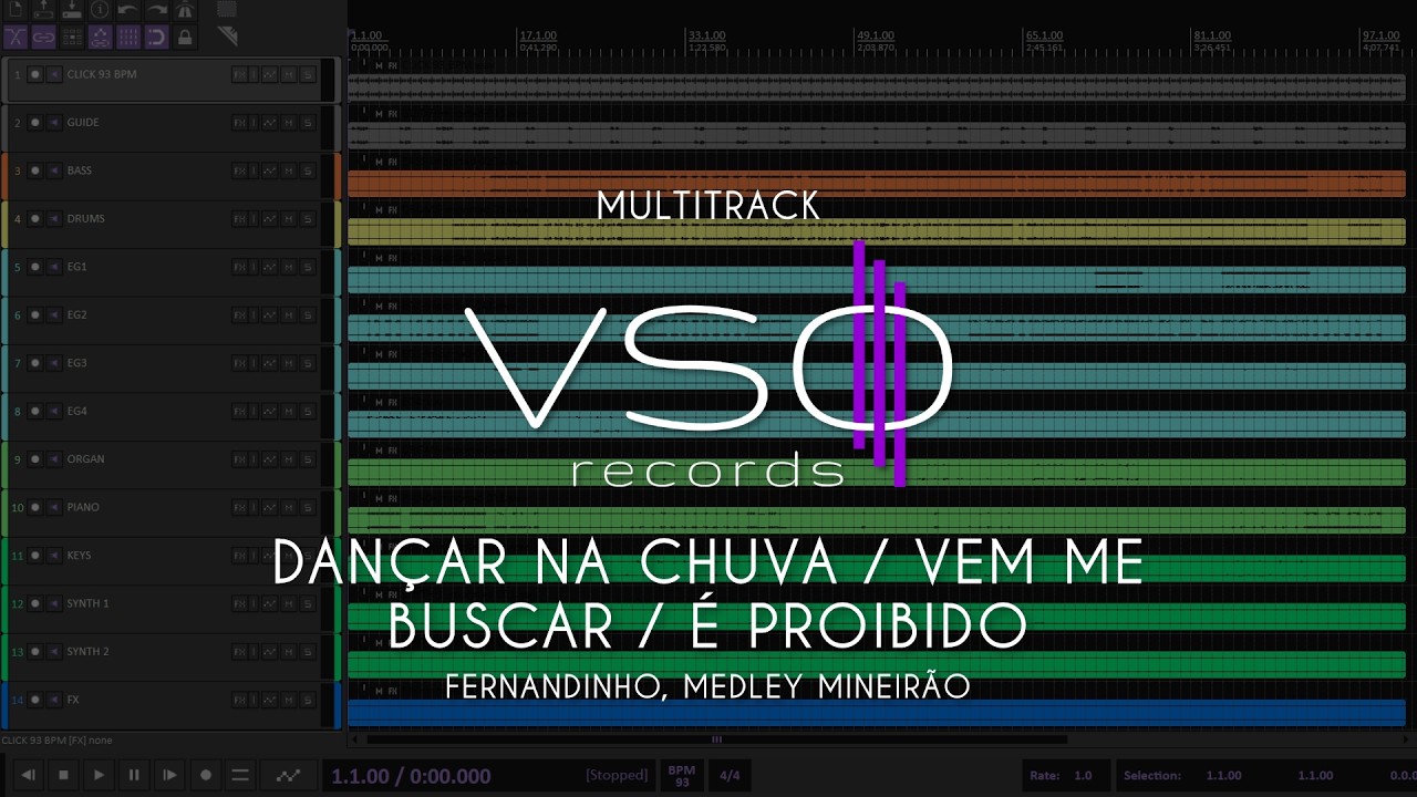 MULTITRACK - Dançar na Chuva, Vem Me Buscar, É Proibido - Fernandinho Medley Mineirão