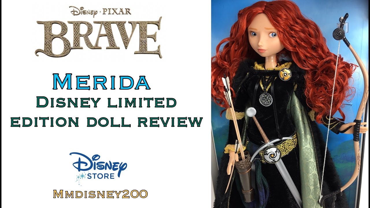 Обзор лимитированной коллекции куклы Мерида от Disney Store.