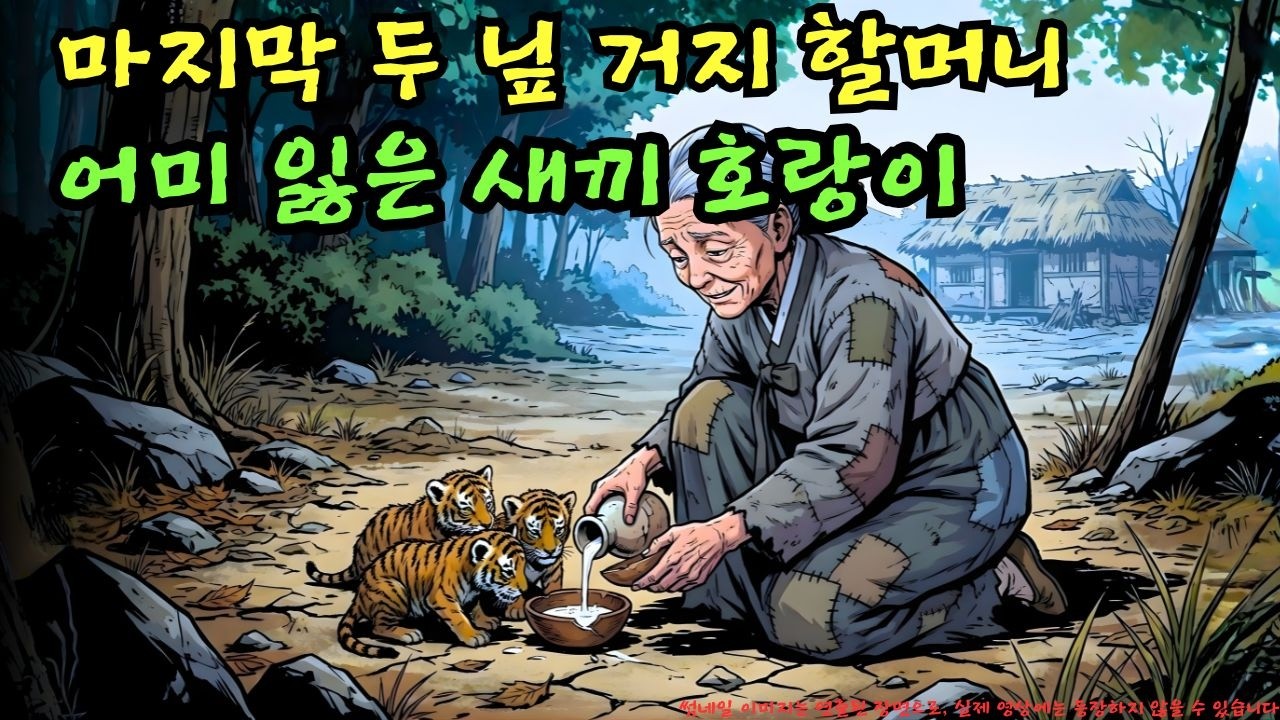 👉 먹을 것 없던 거지 할머니, 마지막 두 닢으로 어미 잃은 새끼 호랑이에게 우유를 샀다… 과연 위험한 선택이었을까?ㅣ옛날이야기 ㅣ민담 ㅣ오디오북ㅣ전설ㅣ설화 ㅣ야담
