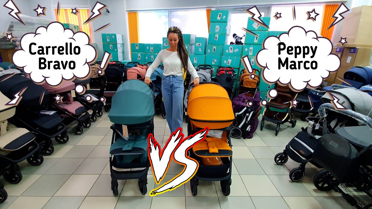 Прогулочная коляска Peppy Marco и Carrello Bravo (сравнение 2х моделей)