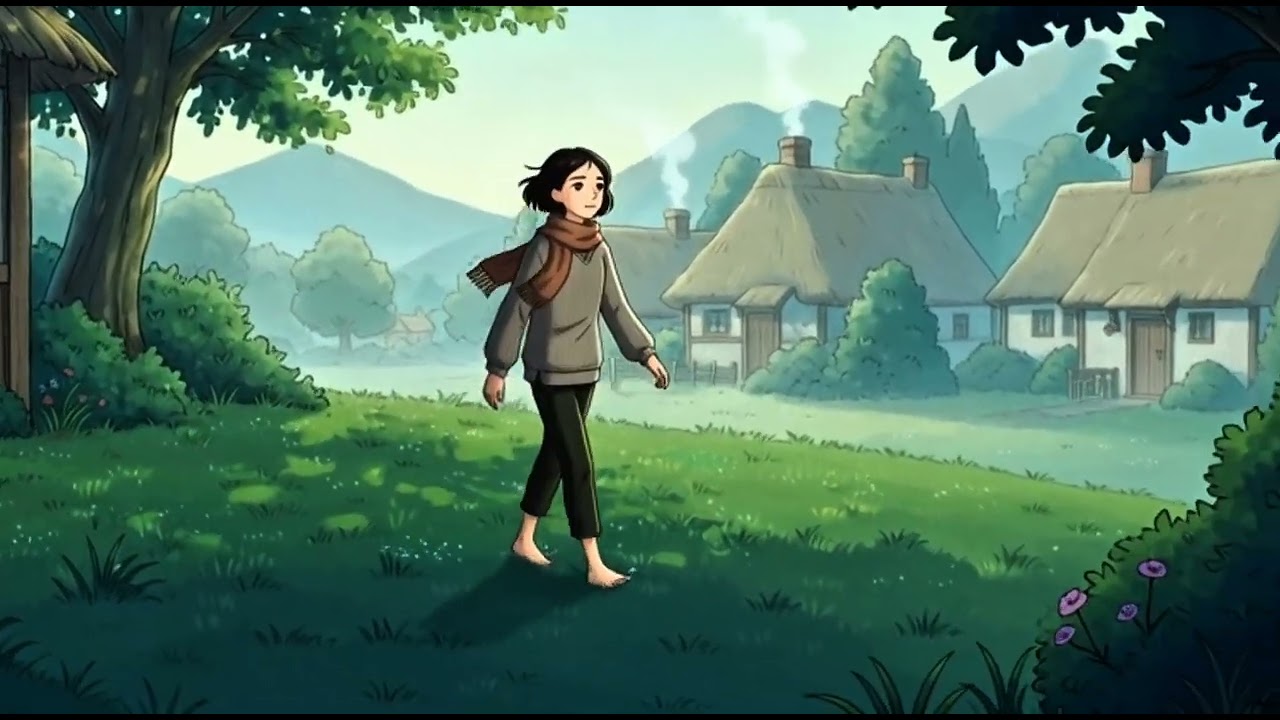 Returning to the Village After Many Years Away Studio  Ghibli Style