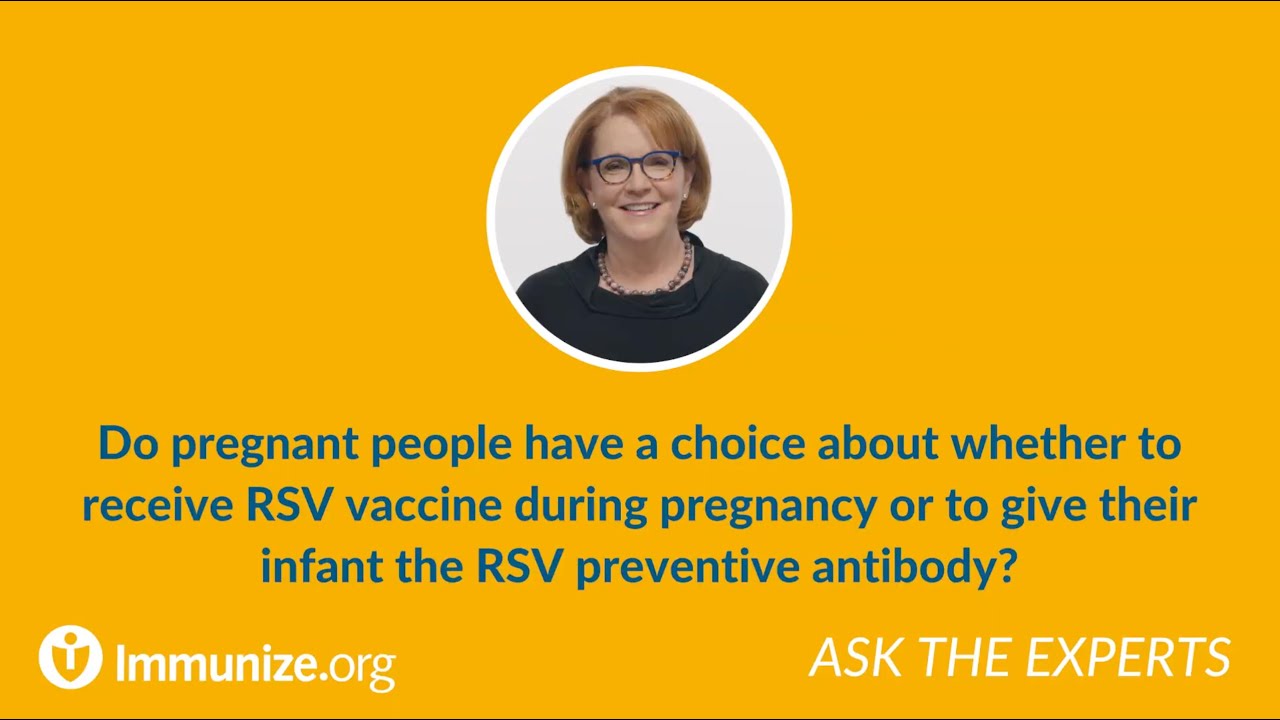 Do parents have a choice of how to prevent RSV in their newborn?