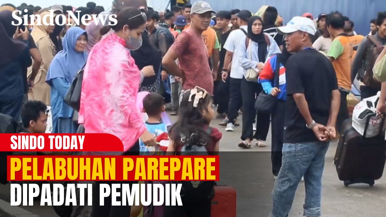 Arus Mudik Mulai Padat! Pelabuhan Parepare Dipenuhi Ribuan Pemudik | Sindo Today | 13/03 | Part 4