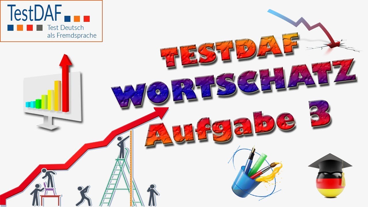 TestDaF. Wortschatz 7. Aufgabe 3 nageln. Redemittel f&uuml;r Grafikbeschreibung
