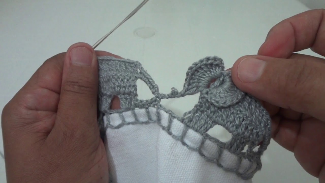 BARRADO ELEFANTINHO EM CROCHÊ