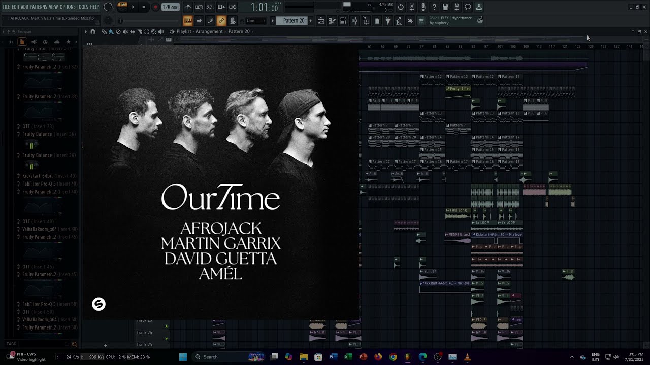 AFROJACK, Martin Garrix, David Guetta & Amél - Our Time (Fl Studio Instrumental Remake)