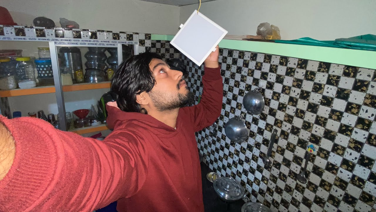 Finally Kitchen ki Light Fit Kardi 😍