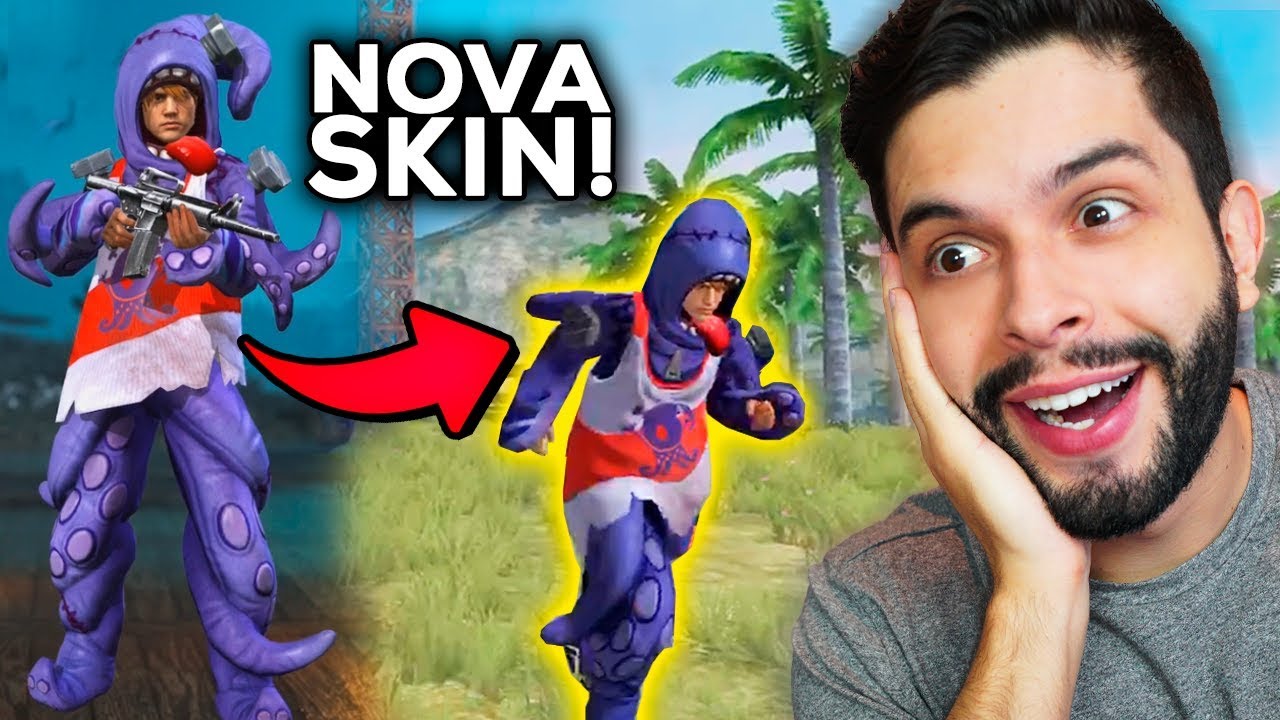 ADEUS DINO?!? JÁ LIBEREI A MELHOR SKIN DA ATUALIZAÇÃO DO FREE FIRE!!! MR. SQUIDO