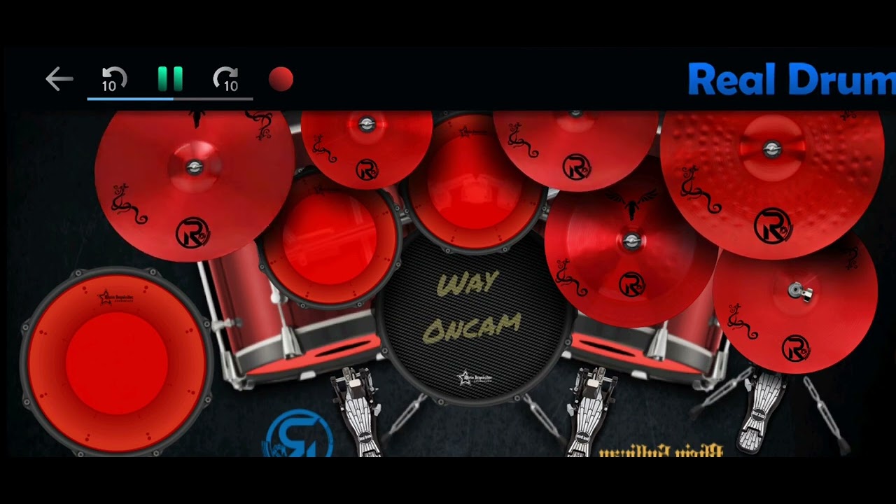 Practice on Game #realdrum Drum Cover song By: #air - Bintang
