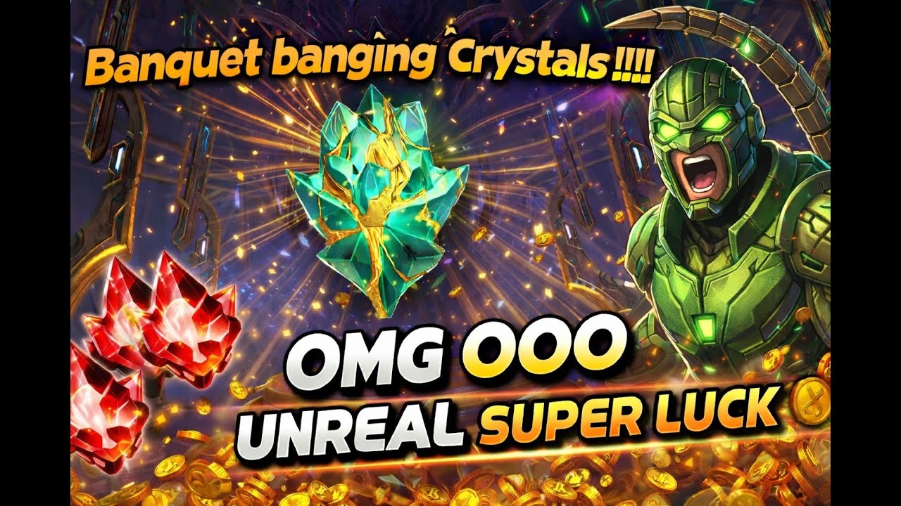 BANQUET Banging Crystals!!!! 😱 OMG OOO | UNREAL SUPER LUCK 🍀 | MCOC