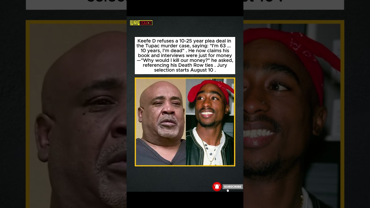 Keefe D Rejects Plea Deal in Tupac Case: 