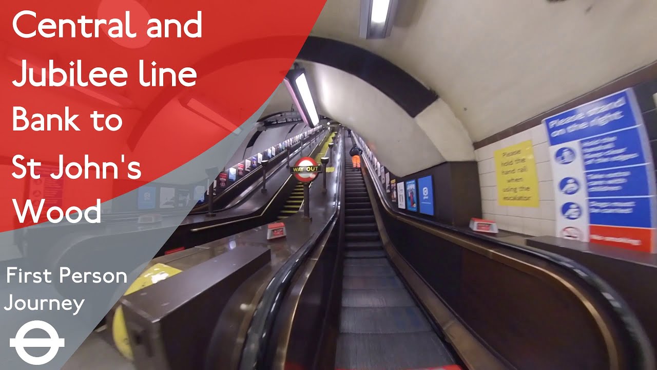London Underground First Person Journey - Bank to St John's Wood Via Bond Street