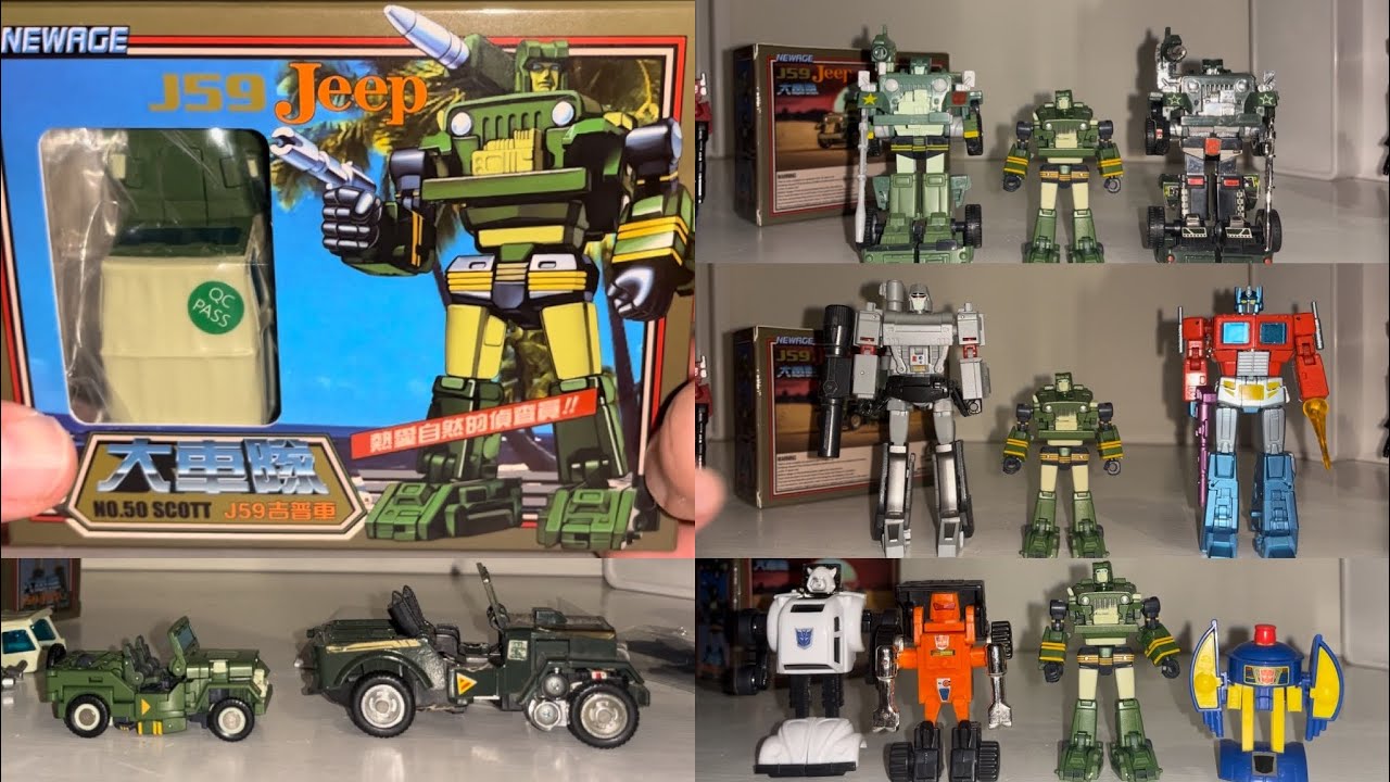 Newage no 50 Scott review. I 59 Jeep. Third party legends generation one hound & minibots comparison