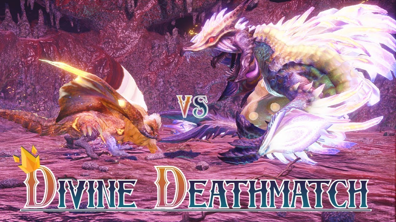 Deathmatch: Allmother Narwa VS Risen Teostra (百竜ノ淵源ナルハタタヒメ vs 怪異克服テオ・テスカトル) Monster Hunter Sunbreak