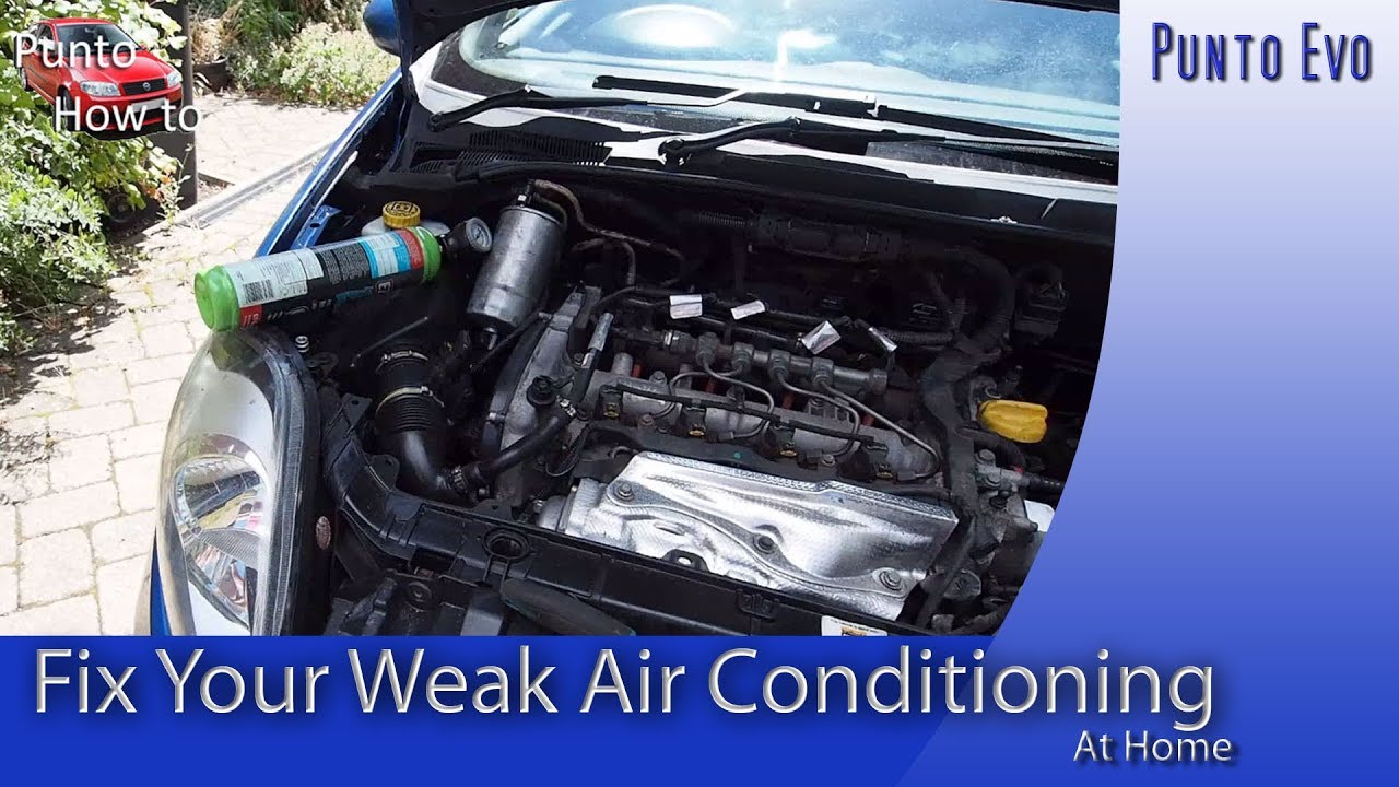 How To Recharge your Car’s Air Conditioning System at Home Fiat Punto Evo, Panda, 500, Abarth
