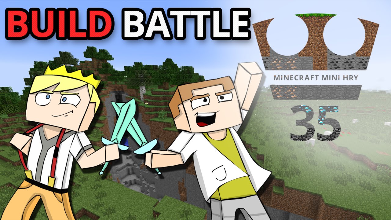 Jirka a GEJMR Hraje - Minecraft Mini hry 35 - Build battle