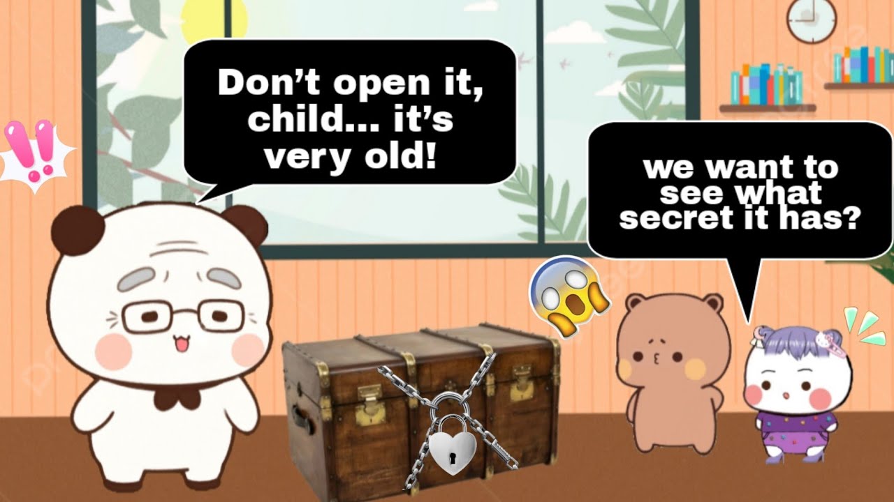 Honey and Coco 😱 find A Hidden 🧰 Trunk In granny's Home | Bubu Dudu Cartoon