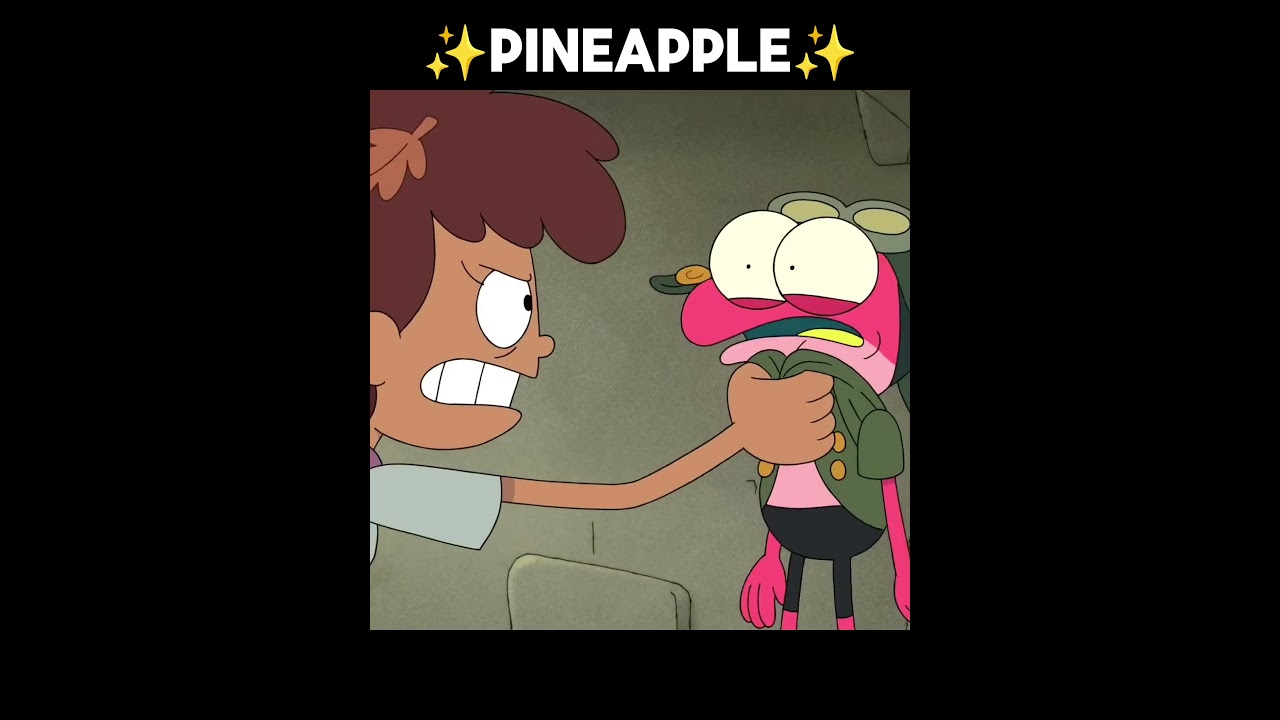 What did pineapple ever do to Anne?!😭 #amphibia #anneboonchuy #sprig #disneyxd
