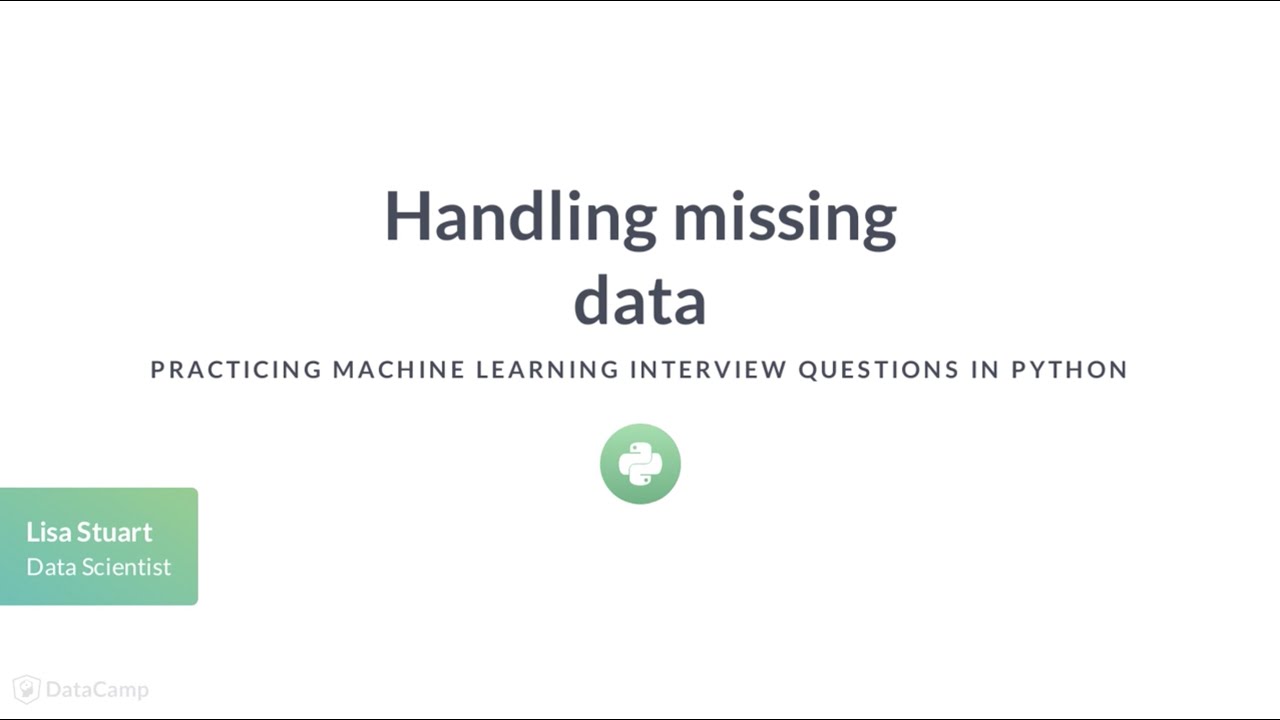 Python Tutorial: Handling missing data