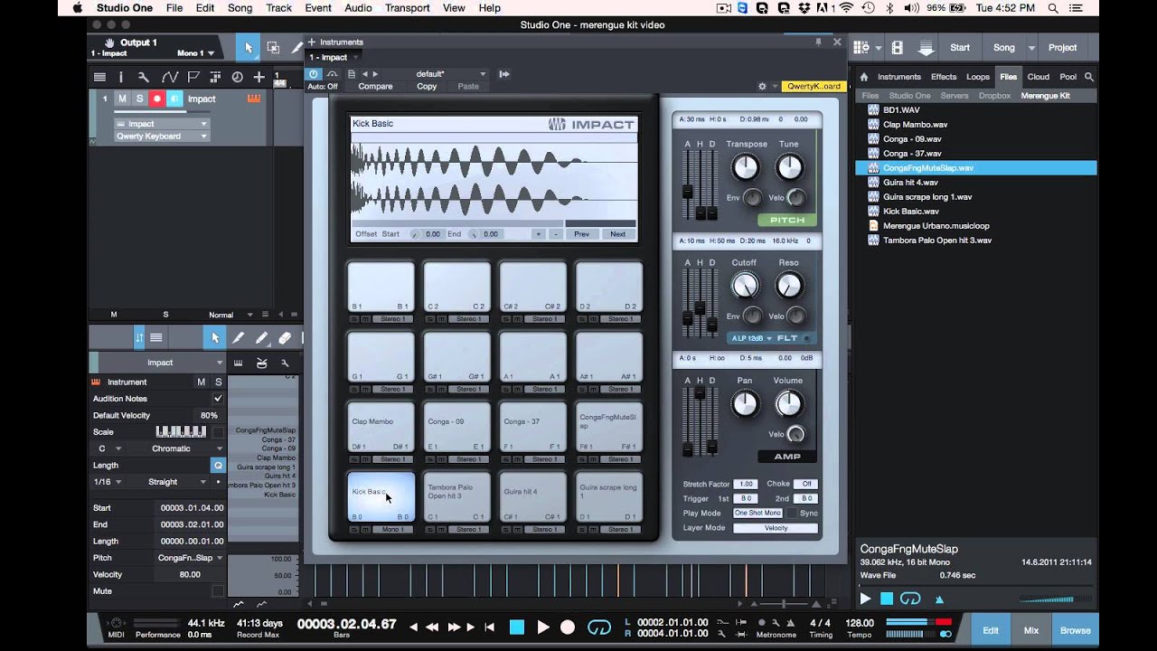 Creando una Base de Merengue Urbano en Studio One 3