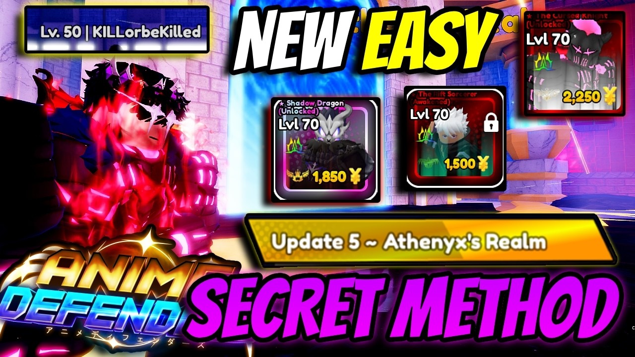 EASY *Beginner* Secret Units Method In Anime Defenders Update 5..