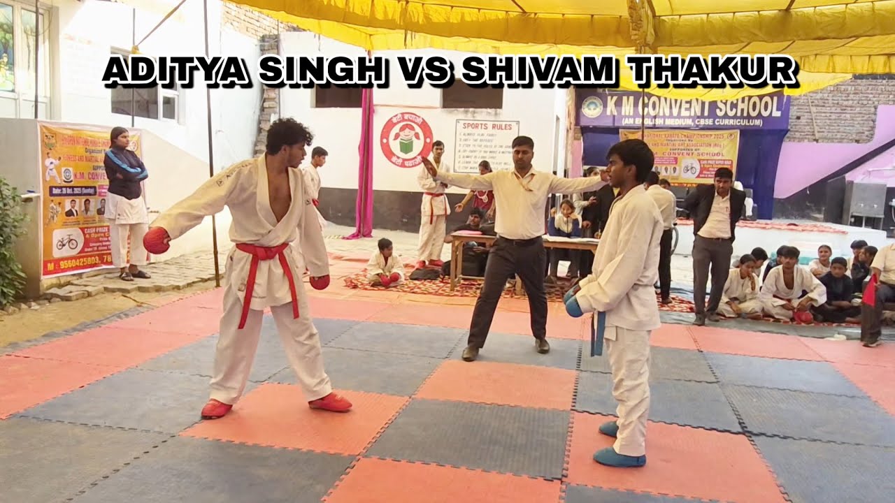 Aditya singh vs shivam thakur -60kg || open tournament || XYZ KARATE ||