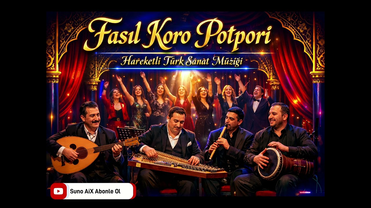 🎶 Türk Sanat Müziği Fasıl Koro Potpori | Hareketli & Coşkulu