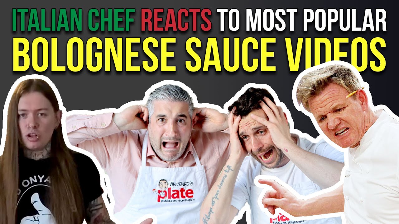 Italian Chef Reacts to Most Popular BOLOGNESE SAUCE VIDEOS