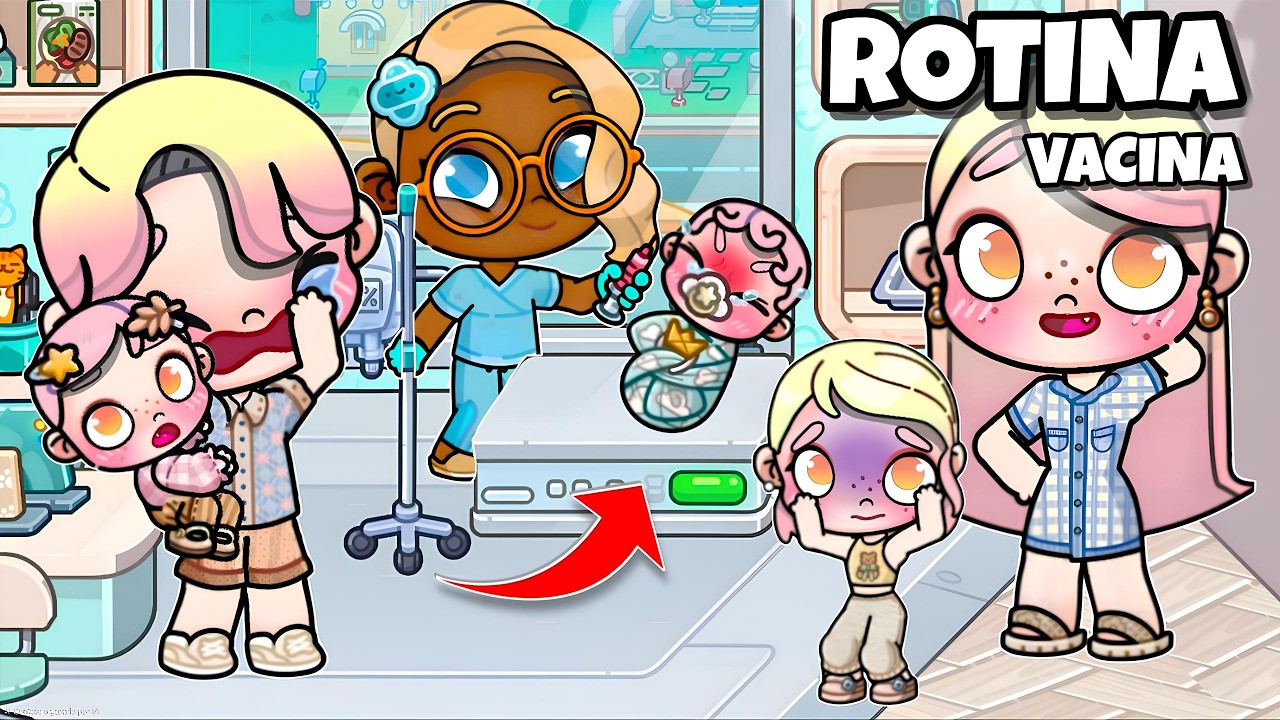 ROTINA VACINA DO BEBÊ 🍼🤧 | 1ª VACINA DA GRIPE DO NOAH | AVATAR WORLD PAZU ROTINAS E HISTÓRIAS