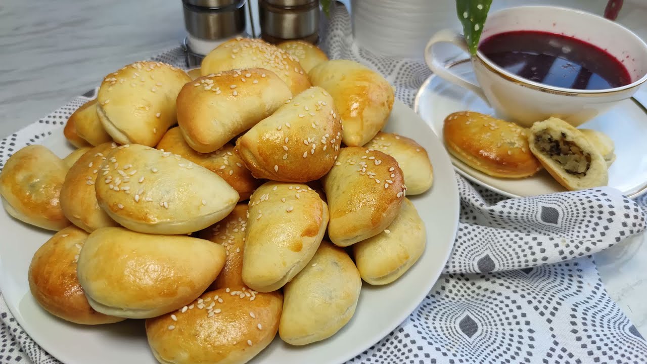🥟 Pieczone pierogi z kapustą i pieczarkami 🥟