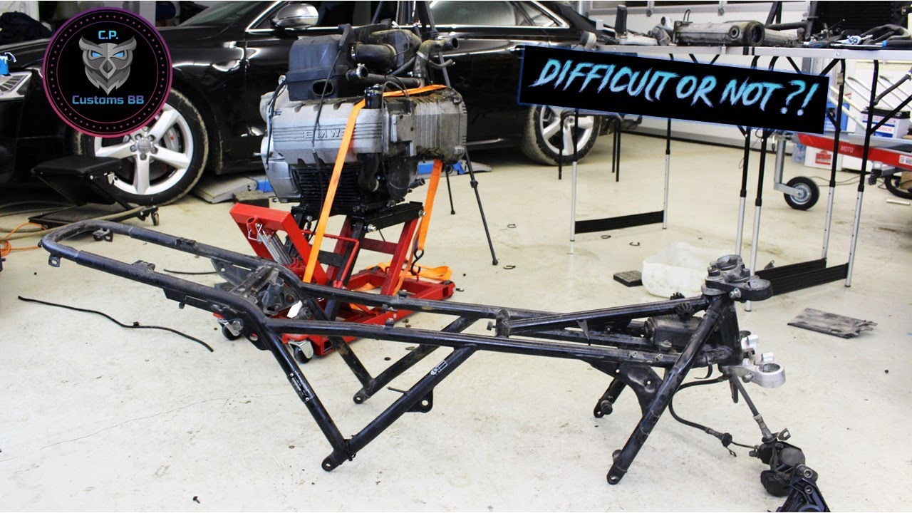 BMW ★ K100 Cafe Racer Build - Removing the FRAME - C.P. Customs #3
