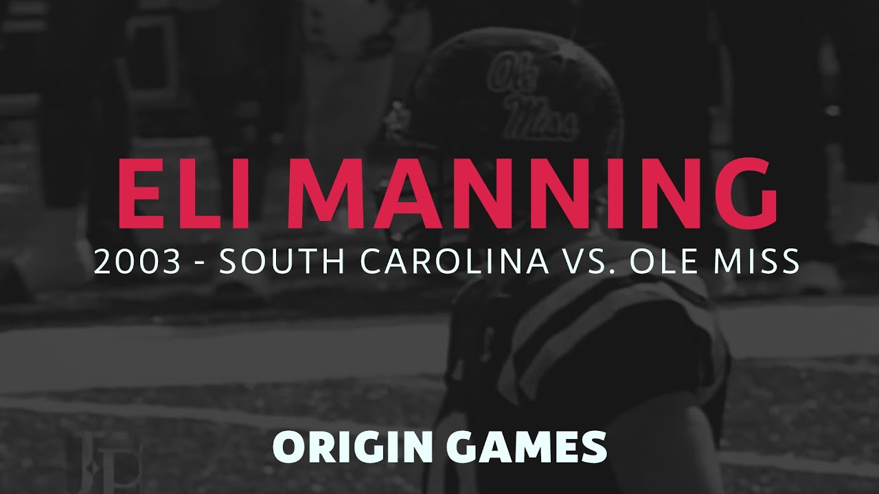 Eli Manning Gashes Gamecock Defense | 2003 South Carolina vs. Ole Miss